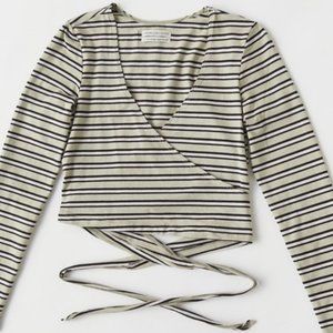 UO Thursday Cropped Wrap Top